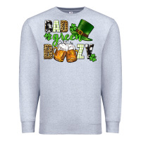 Heather Grey Bad green boozy St. Patrick's Day Premium Sweatshirt - CowGirlArtShop