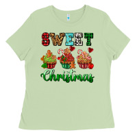 Matcha sweet Christmas with cupcake Ladies Tee - AdoDesignShop