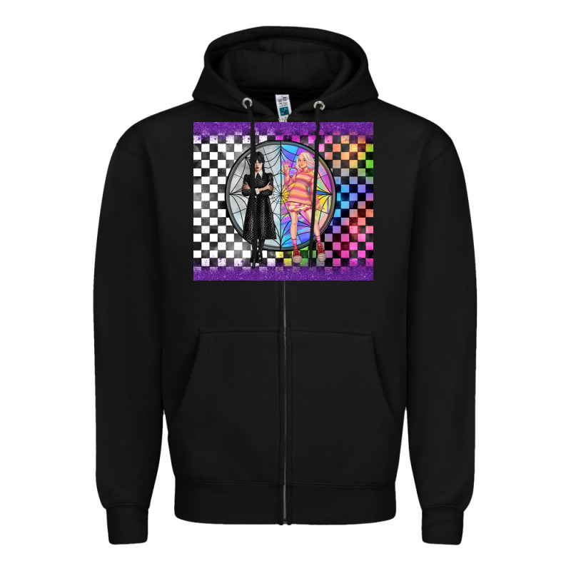 Gothic Girl Horror Family Zipper Hoodie by TumblerDesignByShophia | Teevron