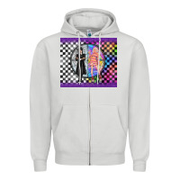 Dove Grey gothic girl horror family Zipper Hoodie - TumblerDesignByShophia