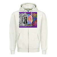 Oatmeal Heather gothic girl horror family Zipper Hoodie - TumblerDesignByShophia