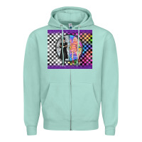 Seafoam gothic girl horror family Zipper Hoodie - TumblerDesignByShophia