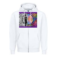 White gothic girl horror family Zipper Hoodie - TumblerDesignByShophia