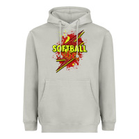 Moon Dust Softball vibes lightning bolt Heavyweight Hoodie - HowdyJamesFarm