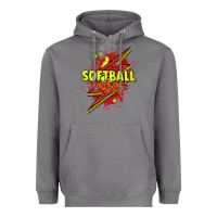 Storm Softball vibes lightning bolt Heavyweight Hoodie - HowdyJamesFarm