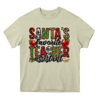 Mossy santa's favorite teacher assistant Heavy Core Tee - Jasminsmagicworld