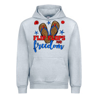 Heather Grey flip flops and freedom Urban Hoodie - BundleAndBundleShop