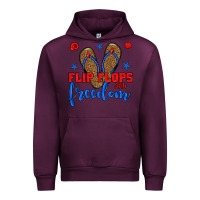 Mauve Wine flip flops and freedom Urban Hoodie - BundleAndBundleShop