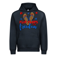 Navy flip flops and freedom Urban Hoodie - BundleAndBundleShop