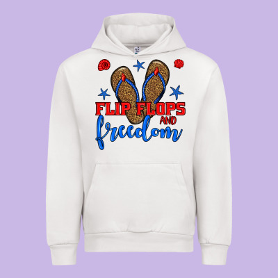 Flip Flops And Freedom Urban Hoodie Designed By Bundleandbundleshop