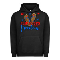 Pigment Black flip flops and freedom Urban Hoodie - BundleAndBundleShop