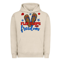 Pigment French Oak flip flops and freedom Urban Hoodie - BundleAndBundleShop