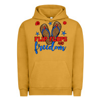 Pigment Peanut Butter flip flops and freedom Urban Hoodie - BundleAndBundleShop