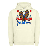Pigment Pistachio flip flops and freedom Urban Hoodie - BundleAndBundleShop