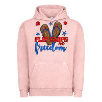 Pigment Salmon flip flops and freedom Urban Hoodie - BundleAndBundleShop