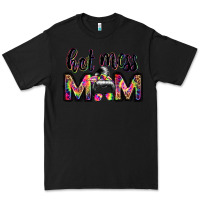 Black hot mess mom messy bun Premium Tee - JahusDesignShop
