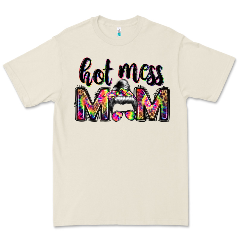 Hot Mess Mom Messy Bun Premium Tee by JahusDesignShop | Teevron