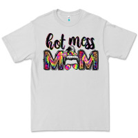 Dove Grey hot mess mom messy bun Premium Tee - JahusDesignShop