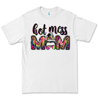 White hot mess mom messy bun Premium Tee - JahusDesignShop
