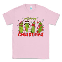 Bubblegum Pink Pickle Merry Christmas Classic Tee - MaliasSmallBusiness