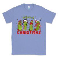 Colony Blue Pickle Merry Christmas Classic Tee - MaliasSmallBusiness