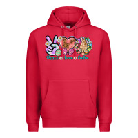 Cardinal Peace love Easter Day Premium Hoodie - HowdyJamesFarm