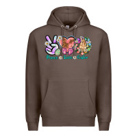 Coffee Peace love Easter Day Premium Hoodie - HowdyJamesFarm