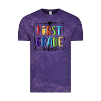 Cloud Purple 1st grade vibes Vintage Tee - MaliasSmallBusiness