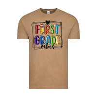 Vintage Coffee 1st grade vibes Vintage Tee - MaliasSmallBusiness