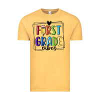 Vintage Mustard 1st grade vibes Vintage Tee - MaliasSmallBusiness