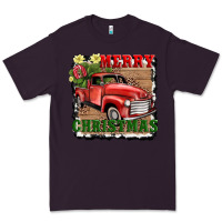 Plum merry christmas with truck Premium Tee - AdoDesignShop