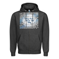 Charcoal Heather feeling kinda idgaf ish today with leopard and gli Zipper Hoodie - TumblerDesignByShophia