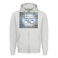 Dove Grey feeling kinda idgaf ish today with leopard and gli Zipper Hoodie - TumblerDesignByShophia