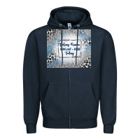 Navy feeling kinda idgaf ish today with leopard and gli Zipper Hoodie - TumblerDesignByShophia