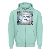 Seafoam feeling kinda idgaf ish today with leopard and gli Zipper Hoodie - TumblerDesignByShophia