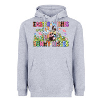 Heather Grey Easter wishes and bunny kisses Easter gnomies  Eas Heavyweight Hoodie - CowGirlArtShop