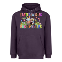 Plum Easter wishes and bunny kisses Easter gnomies  Eas Heavyweight Hoodie - CowGirlArtShop
