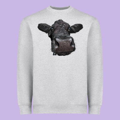 Black Angus Heifer Heavyweight Sweatshirt Designed By Lillyallendesigns