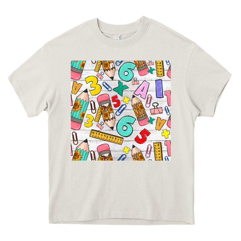 Back To School Seamless Pattern Heavy Core Tee by BundleAndBundleShop | Teevron
