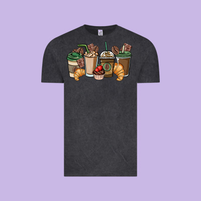 Coffee Coffee Cups Vintage Tee Designed By Nancycooperartshop