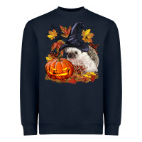 Navy Halloween Hedgehog Heavyweight Sweatshirt - LillyAllenDesigns