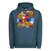 Pigment Midnight Navy western 4th of july seamless pattern Urban Hoodie - BundleAndBundleShop