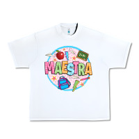 White maestra Urban Heavy Tee - JahusDesignShop