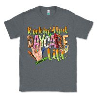 Charcoal Heather rockin that daycare life Classic Tee - NancyCooperArtShop