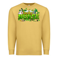 Antique Gold Lucky Nurse St. Patrick's Day Premium Sweatshirt - HowdyJamesFarm