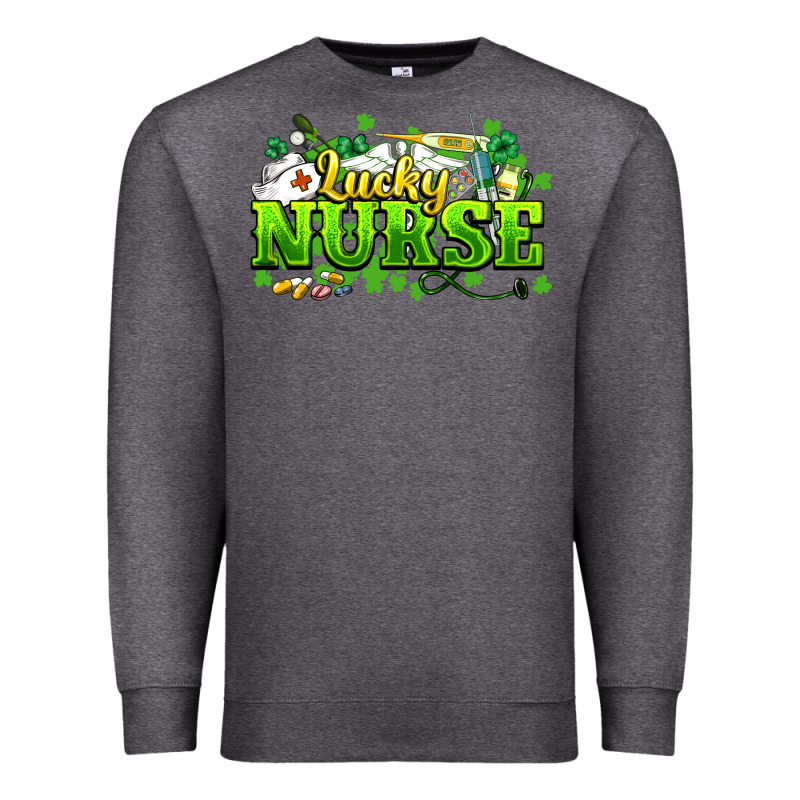Lucky Nurse St. Patrick's Day Premium Sweatshirt by HowdyJamesFarm | Teevron