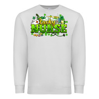 Dove Grey Lucky Nurse St. Patrick's Day Premium Sweatshirt - HowdyJamesFarm