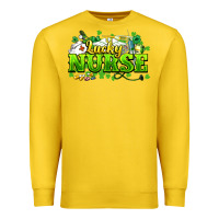 Lemon Lucky Nurse St. Patrick's Day Premium Sweatshirt - HowdyJamesFarm