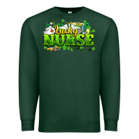 Sports Green Lucky Nurse St. Patrick's Day Premium Sweatshirt - HowdyJamesFarm