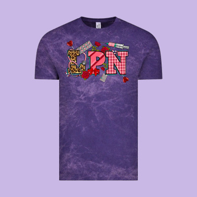 Valentinesday Lpn Vintage Tee Designed By Nancycooperartshop